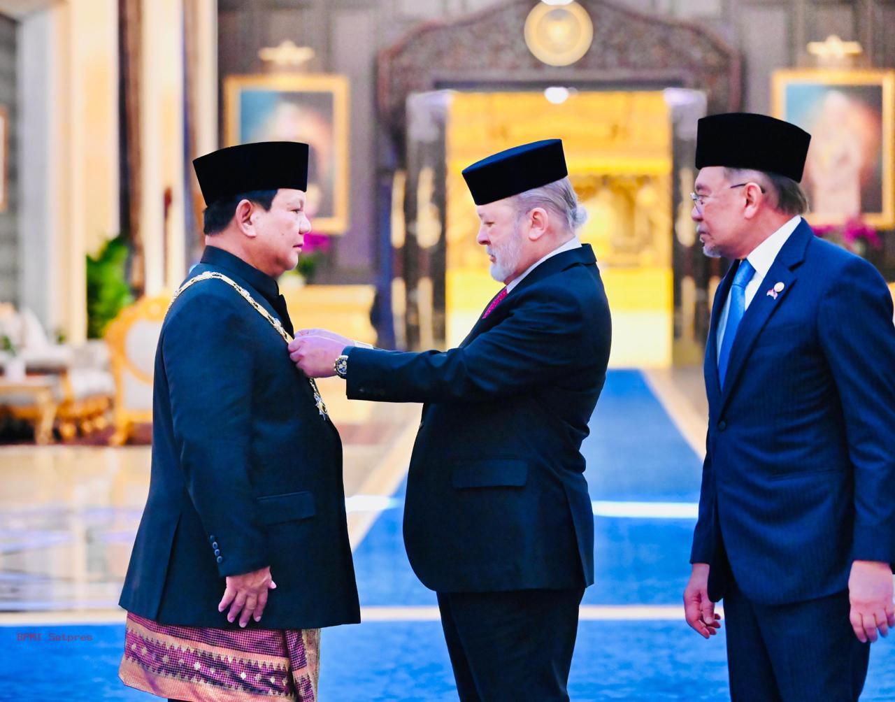 President Prabowo Honored by Johor Sultanate, Marking a New Chapter in Indonesia–Malaysia Relations